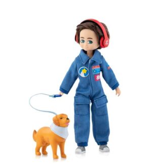 Lottie Puppe – Finn mit Hund und Overall